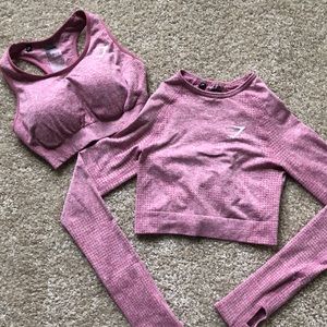 Gymshark vital seamless crop top and bra